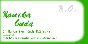 monika onda business card